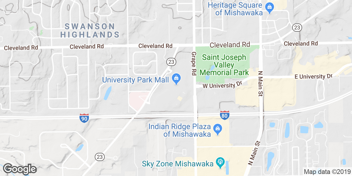 University Park Mall Map